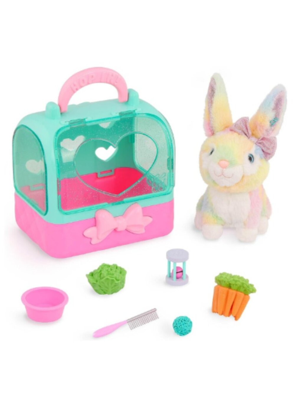 Glitter Girls Lulu Bunny Rabbit Pet Carrier Playset Accessories 14" Dolls 3+